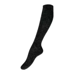 Alpaka Uld Knæstrømpe, Black