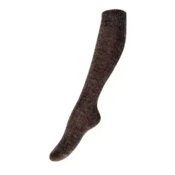 Alpaka Uld Knæstrømpe, Brown