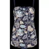 Angie Badedragt, Navy With Print