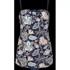 Angie Badedragt, Navy With Print