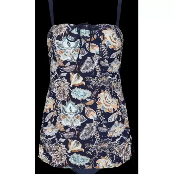 Angie Badedragt, Navy With Print