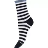 Ankel Sock Glitter, Blå/Hvid