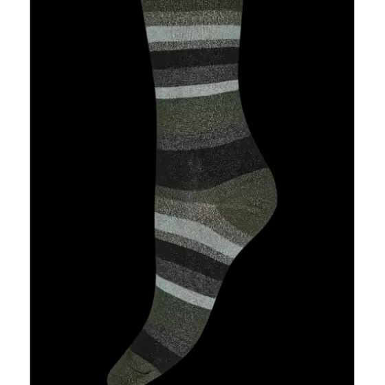 Ankelstrømpe Glimmer, Grøn/Multicolor