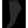 Ankelstrømpe, Sort/Nude Dots