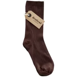 Bamboo Ankel Strømpe, Dark Brown