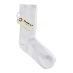 Bamboo Ankel Strømpe, White