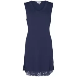 Bamboo Natkjole Bred Strop, Indigo