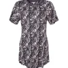 Bamboo Natkjole Kort Ærme, Graphite Rose