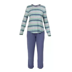 Bamboo Pyjamas, Blue-Lilac Aquarel