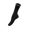 Bamboo Strømpe, Glimmer Black/Silver