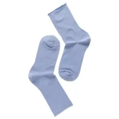 Bambus Ankelstrømpe, Light Blue