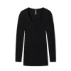 Bomuld Lang Ærme, Black