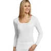 Bomuld Lang Ærme, White