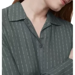 Boyfriend Natkjole Lang Ærme, Green Combination