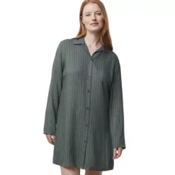 Boyfriend Natkjole Lang Ærme, Green Combination