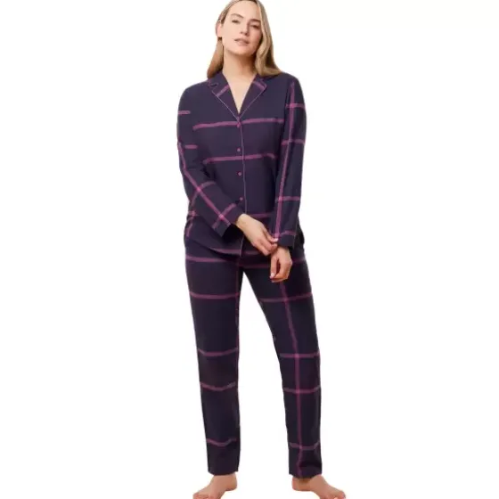 Boyfriend Pyjamas Check, Blue Dark Combination