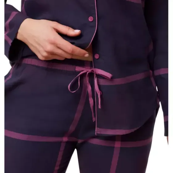 Boyfriend Pyjamas Check, Blue Dark Combination