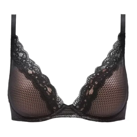 Brooklyn Plunge Bra, Black