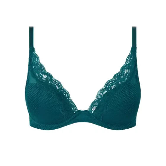 Brooklyn Plunge Bra, Oriental Green