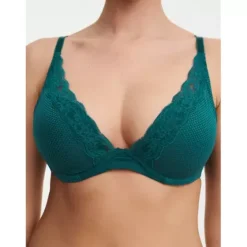 Brooklyn Plunge Bra, Oriental Green