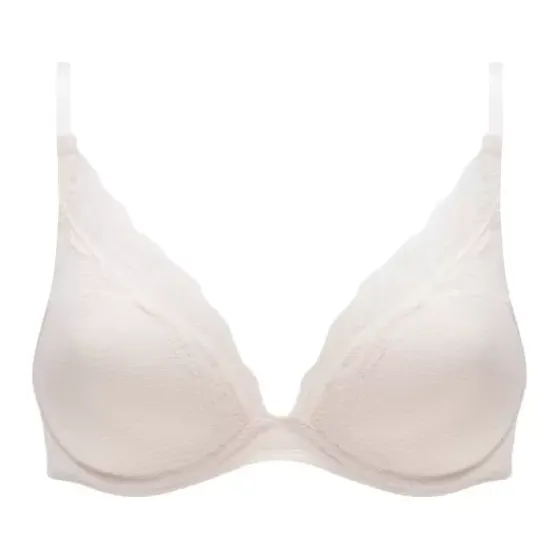 Brooklyn Plunge Bra, Talc
