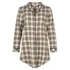 Cotton Flannel Natskjorte, Blue/Amber