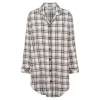 Cotton Flannel Natskjorte, Deer/Rose Checks