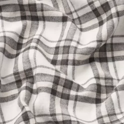 Cotton Flannel Natskjorte, Deer/Rose Checks