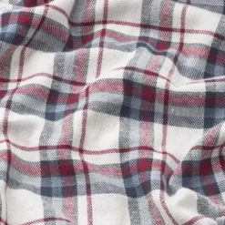 Cotton Flannel Natskjorte, Blue/red Checks