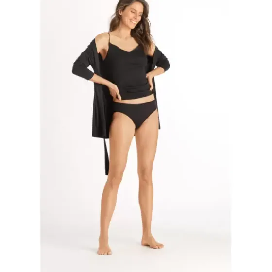 Cotton Seamless Midi, Black