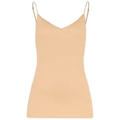 Cotton Seamless Top, Beige