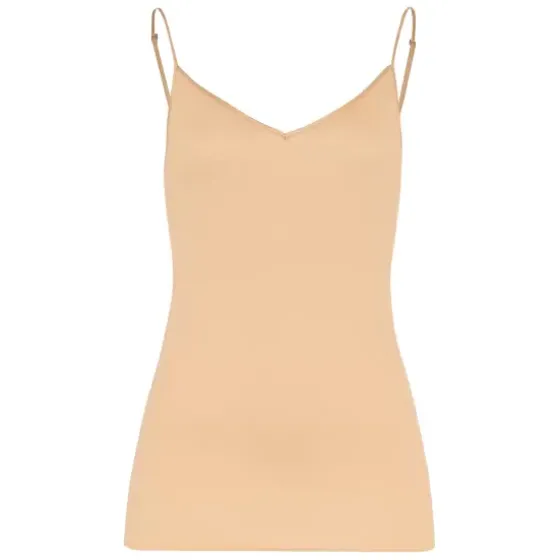 Cotton Seamless Top, Beige
