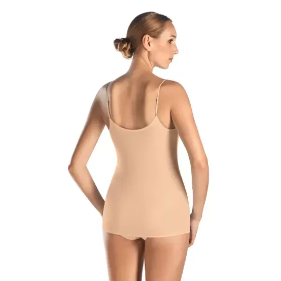 Cotton Seamless Top, Beige