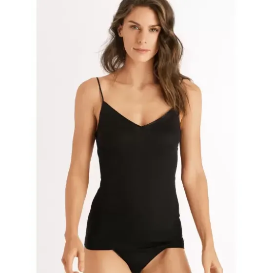 Cotton Seamless Top, Black