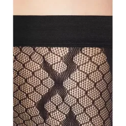 Crossband Net Stay-Up, Black