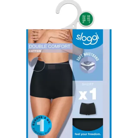 Double Comfort Shorts, Black