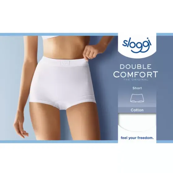 Double Comfort Shorts, White