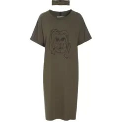Dress With Print, Bark