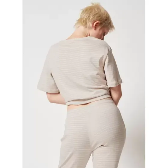 Every Night Shirt, Silvergrey Stripes