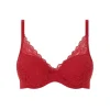 Floral Touch Padded, Scarlet