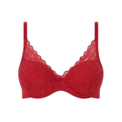 Floral Touch Padded, Scarlet