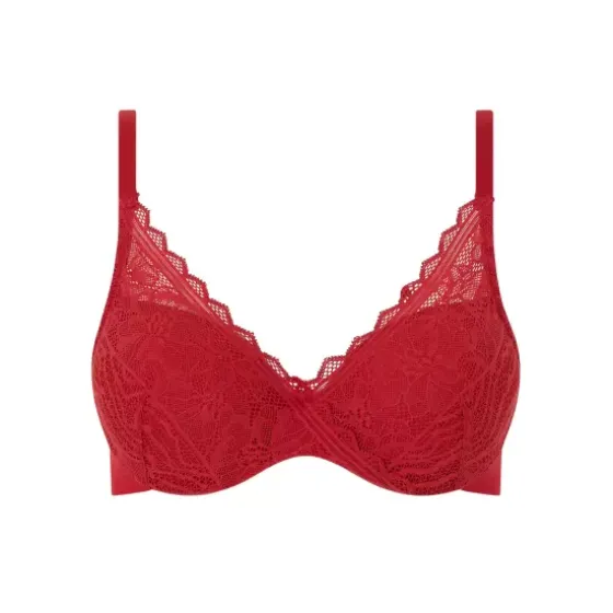 Floral Touch Padded, Scarlet