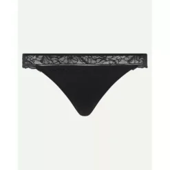 Floral Touch Tanga, Black