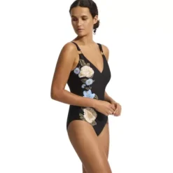 Garden Party One Piece, Black