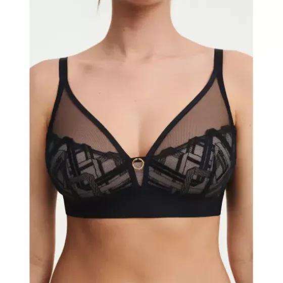 Graphic Support Bra U/Bøjle, Black