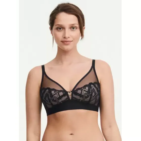 Graphic Support Bra U/Bøjle, Black