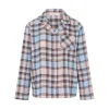 Heat Flannel Bluse, Print Carreaux