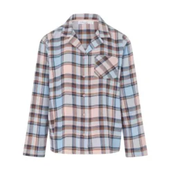 Heat Flannel Bluse, Print Carreaux
