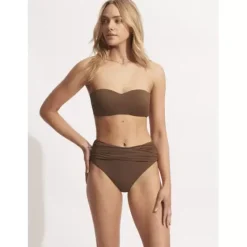 HIGH WAIST FRONT WRAP TIRAMISU
