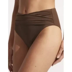 HIGH WAIST FRONT WRAP TIRAMISU
